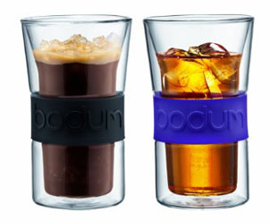 Double Walled Glasses with Silicone Band Keep Your Drink Hot, Hands Cool