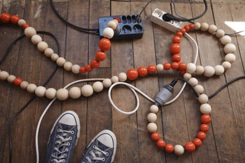 Beaded Extension Cords Get Plugged In