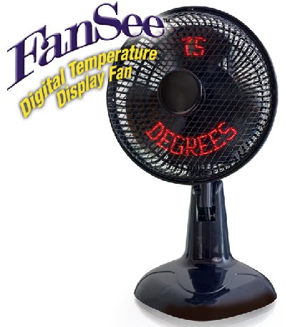 FanSee Displays the Digital Temperature Right in the Fan Blades