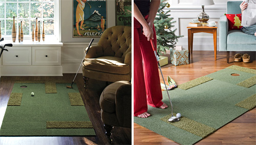 Carpet Tiles Turn Your Home into a Mini-Golf Course