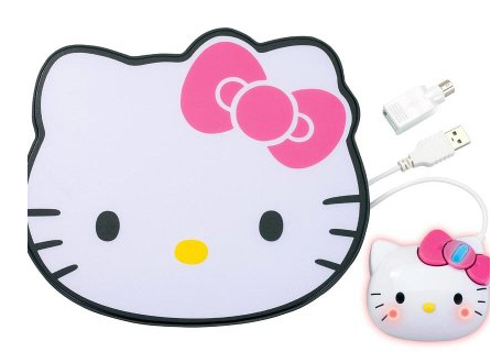 Hello Kitty Mouse and Mousepad