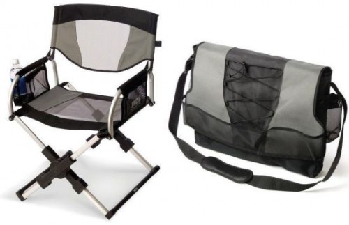 Directors Chair that Folds Down into a Messenger Bag