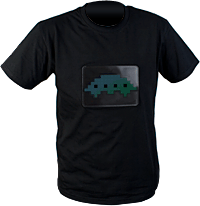 Space Invaders Light-Up Shirt