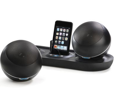 Wireless Spherical Speakers iPod Dock