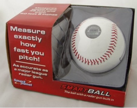 Baseball with Built in Radar Gun Tells How Fast You Pitch