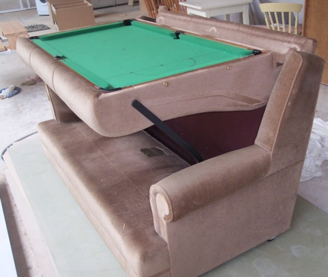 Convertible Sofa Turns into a Snooker Table
