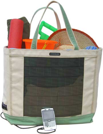 Juice Bag: Solar Powered Beach Tote Bag