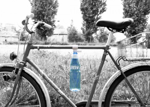 Bottle Clip Attaches a Water Bottle to your Bicycle Frame