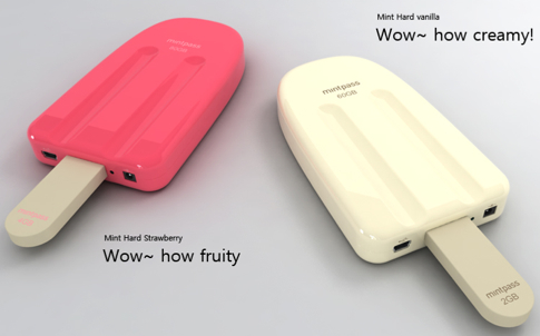 External Hard Drive in the Shape of an Ice Cream Popsicle