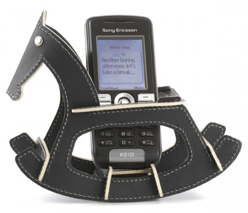 Yeehaw- It's a Rocking Horse Cell Phone Holder made from Dead Cows