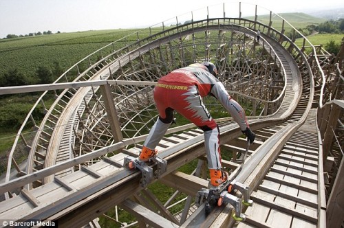 Rollerblade Rollercoaster is Really Radically Ridiculous