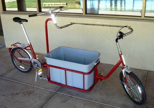 Grocery Getter Bicycle Converts from Bike to Shopping Cart