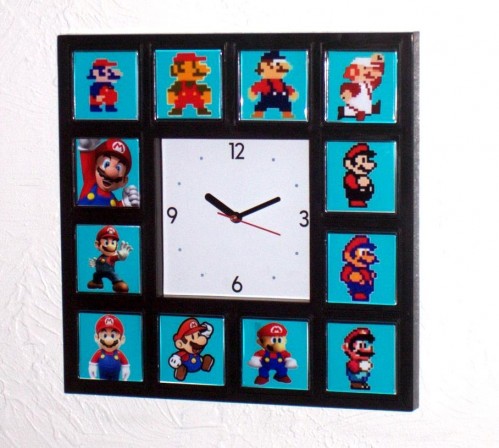Darwinism FTW: Mario Evolution Wall Clock