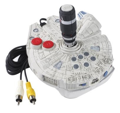 Millennium Falcon Joystick comes with the Star Wars Trilogy TV Game