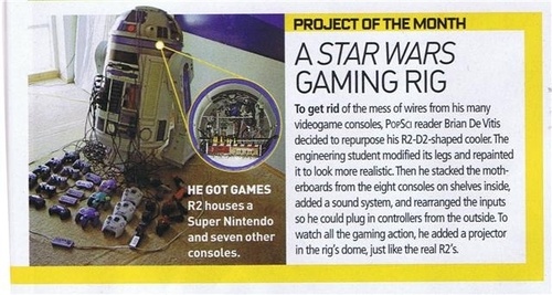R2-D2 Gaming Rig Holds a Mere Eight Video Game Consoles