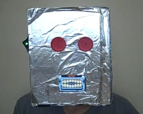 Robot Mask with iPhone Moving Mouth