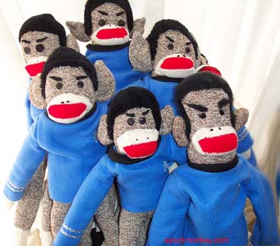 Spockmonkey is a Spock Sock Monkey