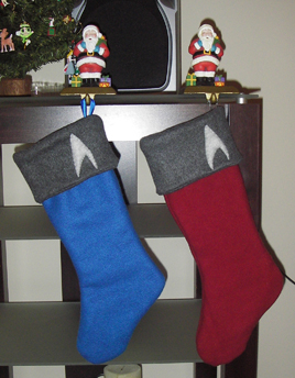 The Star Trek Stockings Were Hung by the Chimney with Care