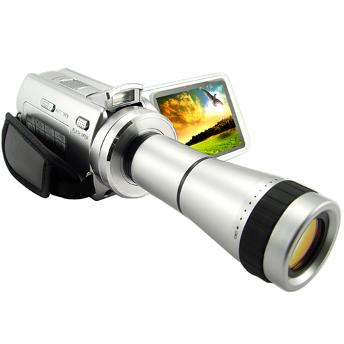 Papa, Paparazzi: Video Camera with Telescope Lens