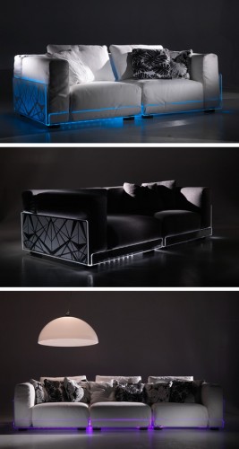 Jersey Shore Your Couch with LED Lights