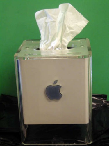 Apple G4 Cube Turned Tissue Box