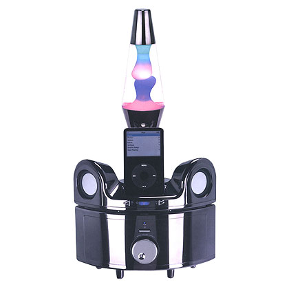 Groovy iPod Dock with Integrated Lava Lamp