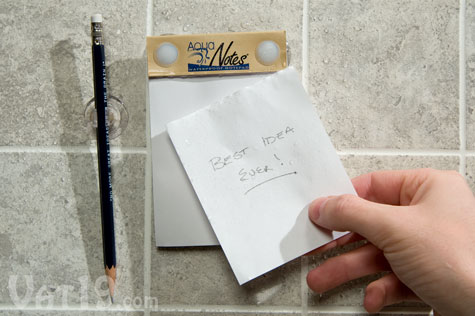 AquaNotes Waterproof Notepad for Shower Note Taking