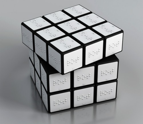 Braille Rubik's Cube is Only Easier For the Blind