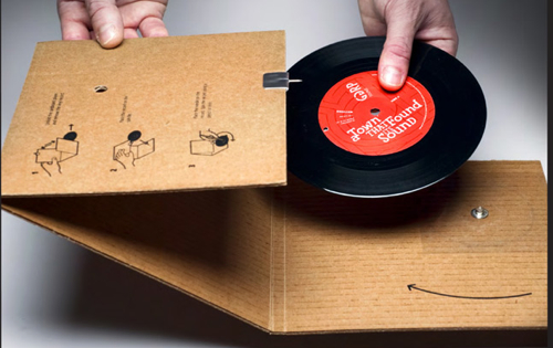 Cardboard Record Sleeve that Actually Plays the Record
