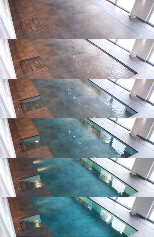 Hydrofloors Pools with Movable Floors