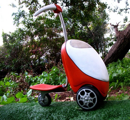 Lawnmower Scooter Makes Mowing the Lawn Fun, Stylish