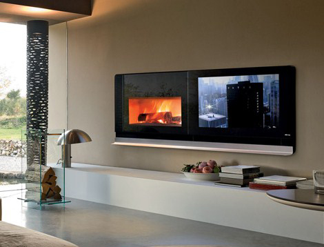 Scenario Fireplace TV Solves the Television On Top of the Fireplace Problem