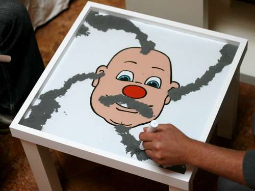 Make Your Own Wooly Willy Table