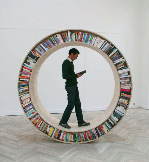 Circular Bookshelf- Not Just for Well Read Hamsters Anymore