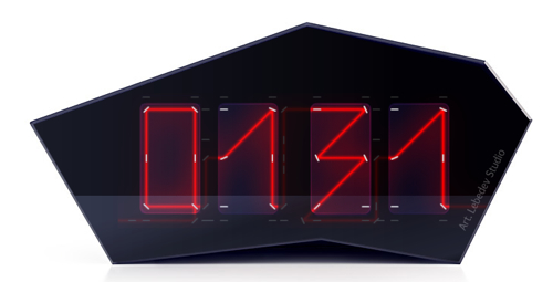 Art Lebedev's Reflectius Clock Uses Lasers and Mirrors
