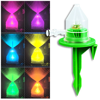 Color Changing Sprinkler Waters Your Lawn with Style