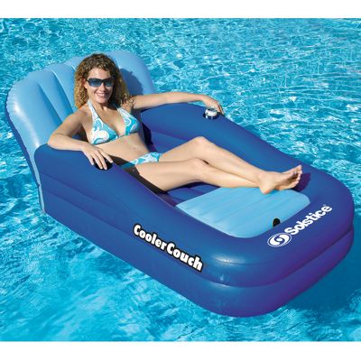 Floating Couch with Cooler Means Never Having to Leave the Pool