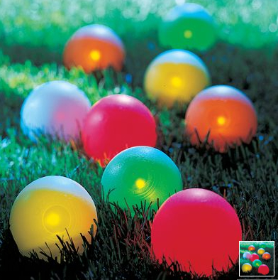 Lighted Bocce Ball Set Lets You Play in the Dark