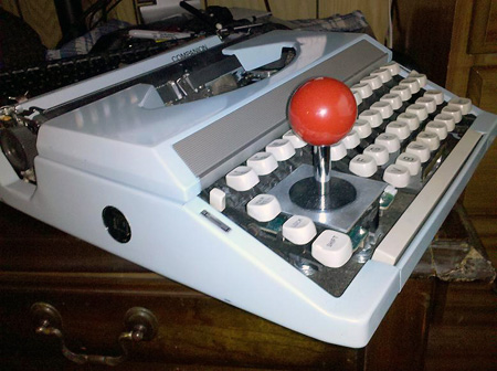 Typewriter Joystick Makes Perfect Sense