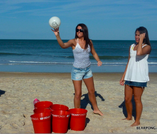 BEARPONG: A Supersized Beer Pong Beach Game