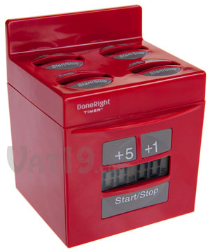 DoneRight Kitchen Timer is 5 Timers in One