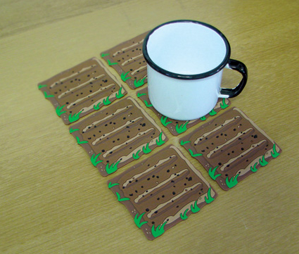 Farmville Land Coasters Bring Virtual Farming to Your Breakfast Table