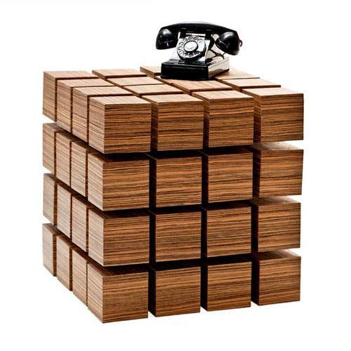 Floating Cube Table Levitates