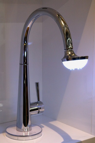 Nobili Spa Sun Lamp Faucet Lights Up Your Sink