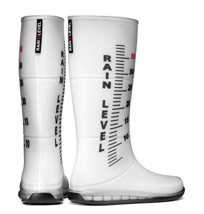 Rain Level Boots Tell You How Screwed You Are