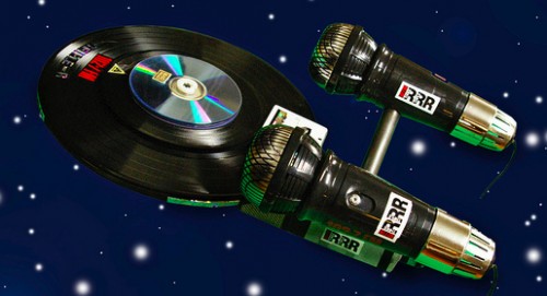 Space. The Vinyl Frontier.  Microphones and Records Star Trek Enterprise