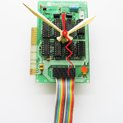 Vintage Apple Computer Circuit Board Clocks