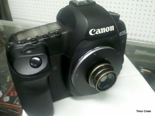 Canon 5DmkII Outfitted with a 100 Year Old Lens