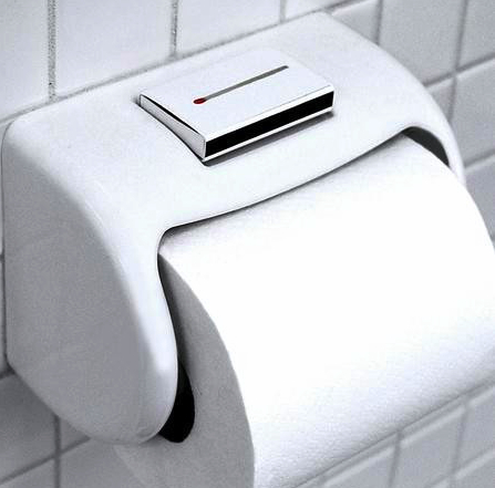Matchbox Holding Toilet Paper Dispenser