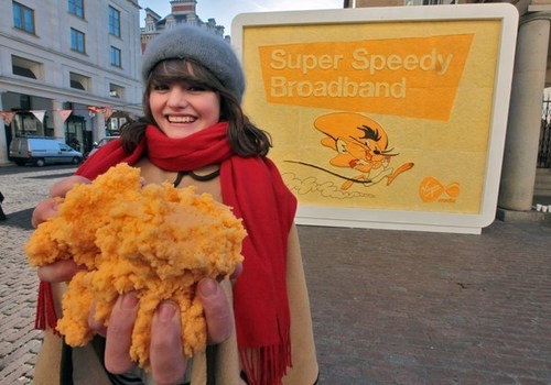 Giant London Billboard Made of Real Cheese